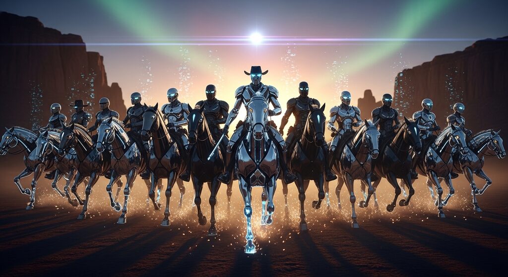 The 12 Guardian Posse AI Agents riding together